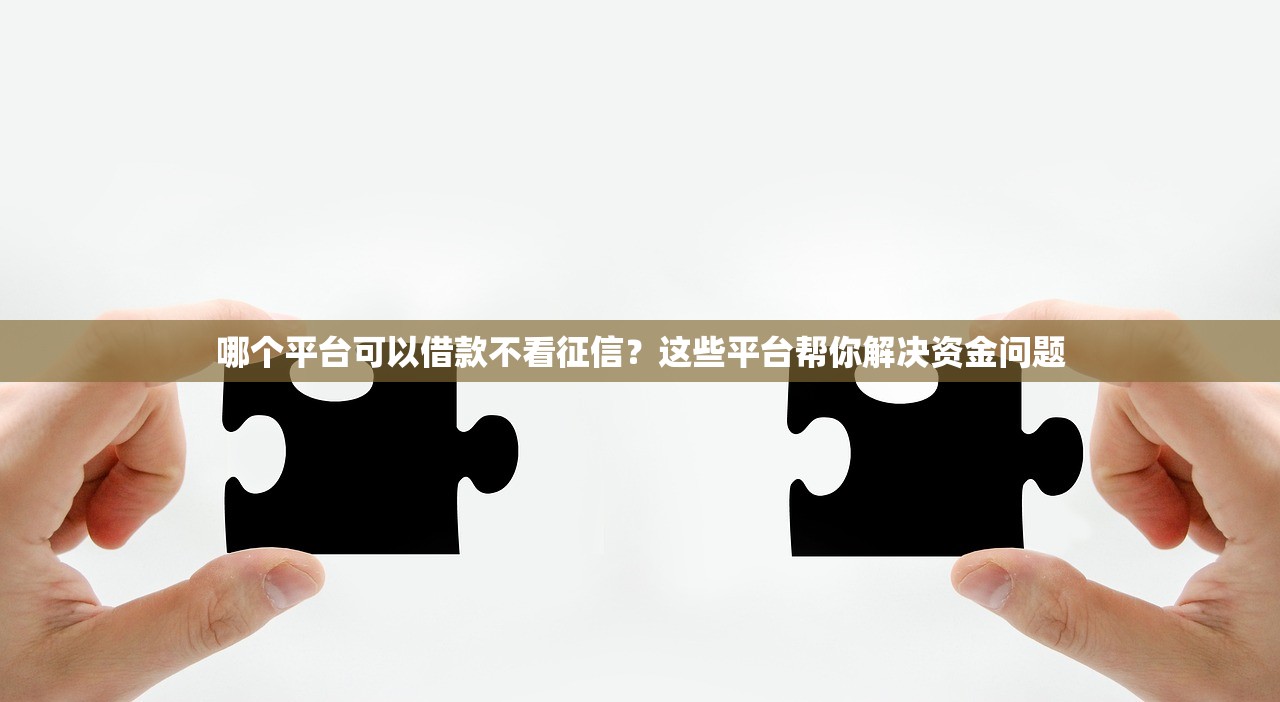 哪個平臺可以借款不看征信？這些平臺幫你解決資金問題