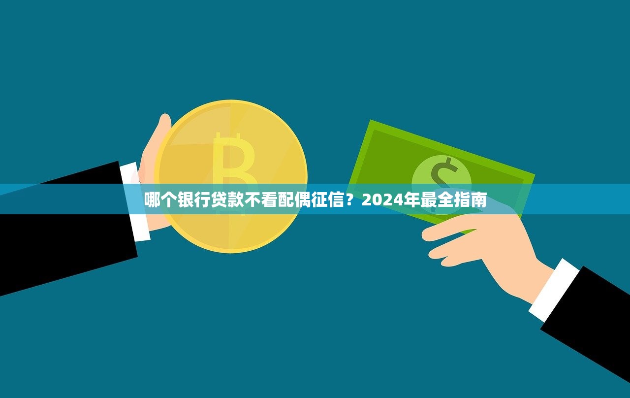 哪個銀行貸款不看配偶征信？2024年最全指南