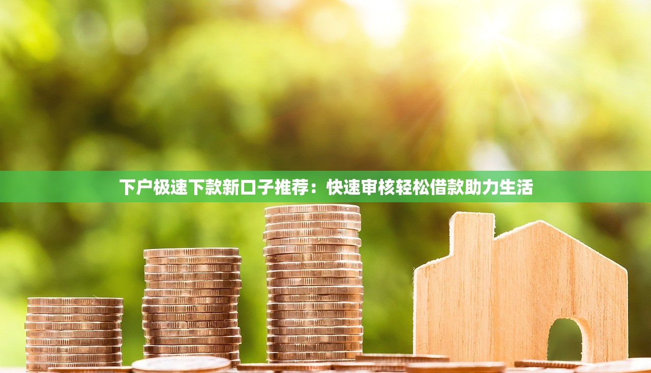 下戶極速下款新口子推薦：快速審核輕松借款助力生活