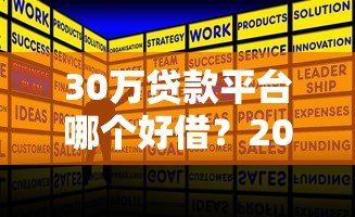 30萬(wàn)貸款平臺(tái)哪個(gè)好借？2023正規(guī)低息平臺(tái)推薦