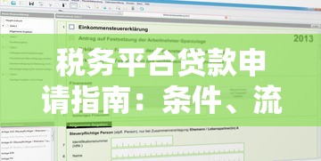 稅務平臺貸款申請指南：條件、流程及注意事項