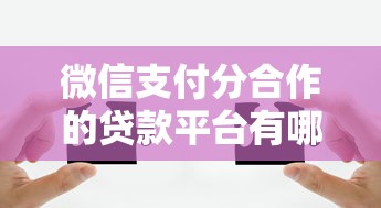 微信支付分合作的貸款平臺有哪些？這10個正規渠道可快速借款
