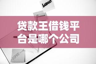 貸款王借錢平臺是哪個公司的？深度解析其背景與使用攻略