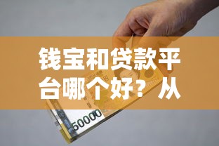 錢寶和貸款平臺哪個好？從資質到利率全面對比分析