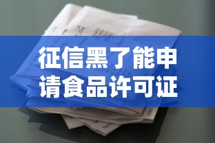 征信黑了能申請食品許可證嗎？貸款被拒的真實原因