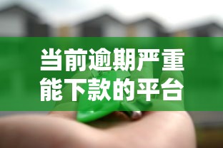 當前逾期嚴重能下款的平臺是真的嗎？安全嗎？實測分析+避坑指南