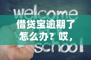 借貸寶逾期了怎么辦？哎，遇到這事兒別慌！