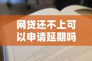 網(wǎng)貸還不上可以申請延期嗎？必看申請攻略與平臺推薦