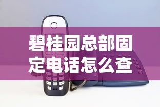 碧桂園總部固定電話怎么查？貸款咨詢常見問題全解答
