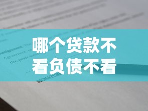 哪個(gè)貸款不看負(fù)債不看征信的秒下款的？實(shí)測(cè)推薦5家真實(shí)放款平臺(tái)