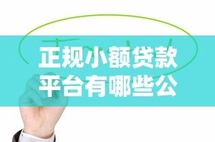 正規(guī)小額貸款平臺有哪些公司？這5家靠譜平臺值得收藏！