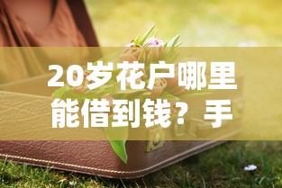 20歲花戶哪里能借到錢？手頭緊張試試這些方法