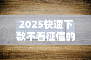 2025快速下款不看征信的平臺深度解析