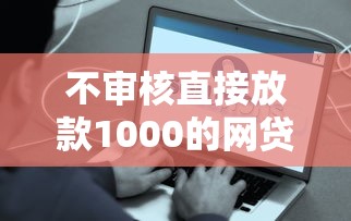 不審核直接放款1000的網貸口子推薦｜這幾個平臺真能快速到賬？