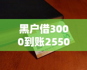 黑戶借3000到賬2550？實測這幾個平臺能下款