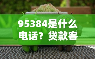95384是什么電話？貸款客服電話答疑+常見套路解析