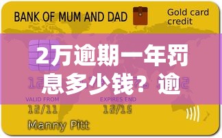 2萬逾期一年罰息多少錢？逾期費用計算與應對指南