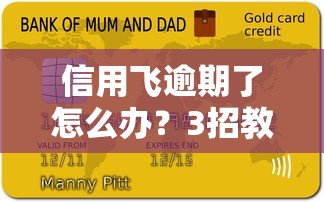 信用飛逾期了怎么辦？3招教你避免征信污點