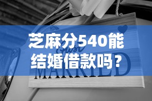 芝麻分540能結婚借款嗎？這5個平臺通過率高、放款快！