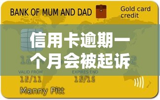 信用卡逾期一個月會被起訴嗎？真實情況分析+避坑經驗分享