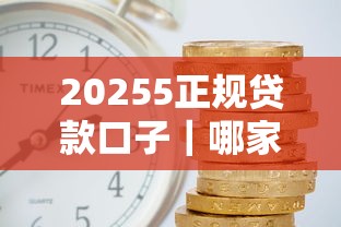20255正規(guī)貸款口子｜哪家靠譜？這5個(gè)平臺審核快、利率低
