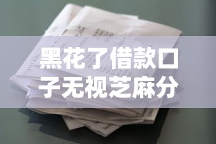 黑花了借款口子無視芝麻分靠譜嗎？實測這幾個平臺竟然能下款！
