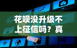 花唄沒升級不上征信嗎？真實情況可能和你想的不一樣