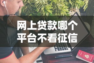 網上貸款哪個平臺不看征信？這5個渠道實測能申請