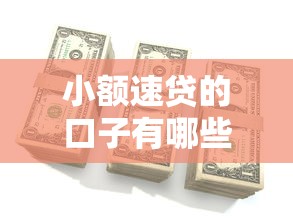 小額速貸的口子有哪些？這8個(gè)平臺(tái)審核快、利率低