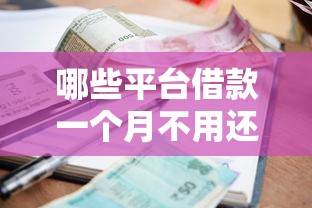 哪些平臺借款一個月不用還利息？這5個平臺真實測評