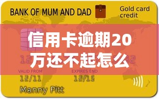 信用卡逾期20萬(wàn)還不起怎么辦會(huì)查封房子嗎？3招化解危機(jī)
