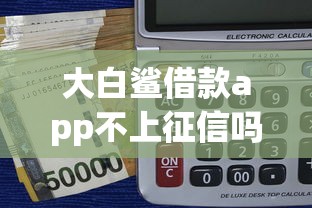 大白鯊借款app不上征信嗎？實(shí)測分析這三點(diǎn)關(guān)鍵信息