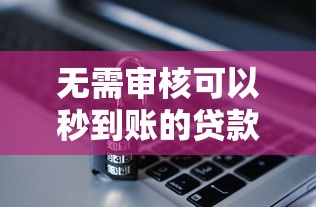 無需審核可以秒到賬的貸款這樣申請更安全
