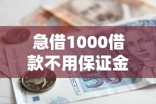 急借1000借款不用保證金？這5個平臺當天就能到賬