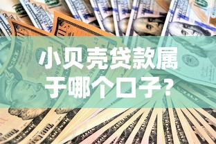 小貝殼貸款屬于哪個口子？真實資質大起底