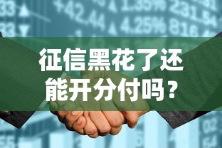 征信黑花了還能開分付嗎？真實情況深度解析