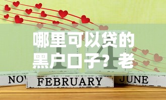 哪里可以貸的黑戶口子？老哥實測這幾個平臺還能試試