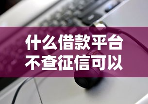 什么借款平臺不查征信可以借到錢？5個渠道實測解析