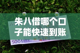 朱八借哪個(gè)口子能快速到賬？這些細(xì)節(jié)得拎清