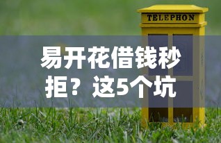 易開花借錢秒拒？這5個坑你可能踩中了！