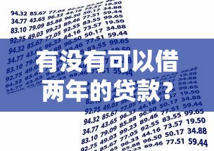 有沒有可以借兩年的貸款？長期資金周轉(zhuǎn)方案全解析