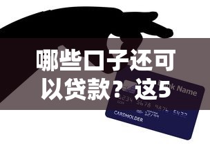 哪些口子還可以貸款？這5個正規渠道親測有效