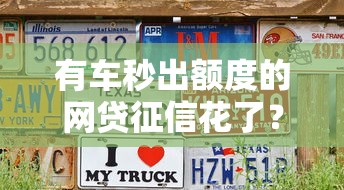 有車秒出額度的網貸征信花了？這5招教你順利下款