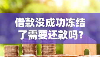 借款沒成功凍結了需要還款嗎？必懂資金規則