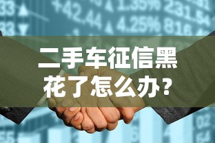 二手車征信黑花了怎么辦？這3招幫你解決貸款難題