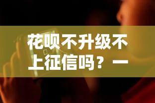 花唄不升級不上征信嗎？一文搞懂信用記錄那些事兒