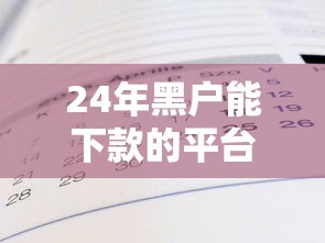 24年黑戶能下款的平臺有哪些？真實經驗分享