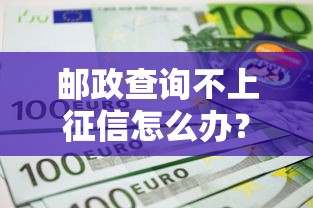 郵政查詢不上征信怎么辦？3個實用技巧+平臺推薦