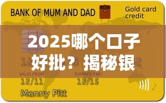 2025哪個口子好批？揭秘銀行審核新規與低門檻渠道