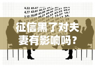 征信黑了對夫妻有影響嗎？貸款避坑必看三大真相